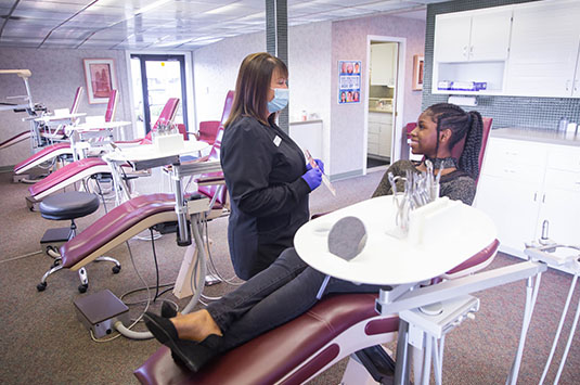 We can give you a beautiful smile descreetly